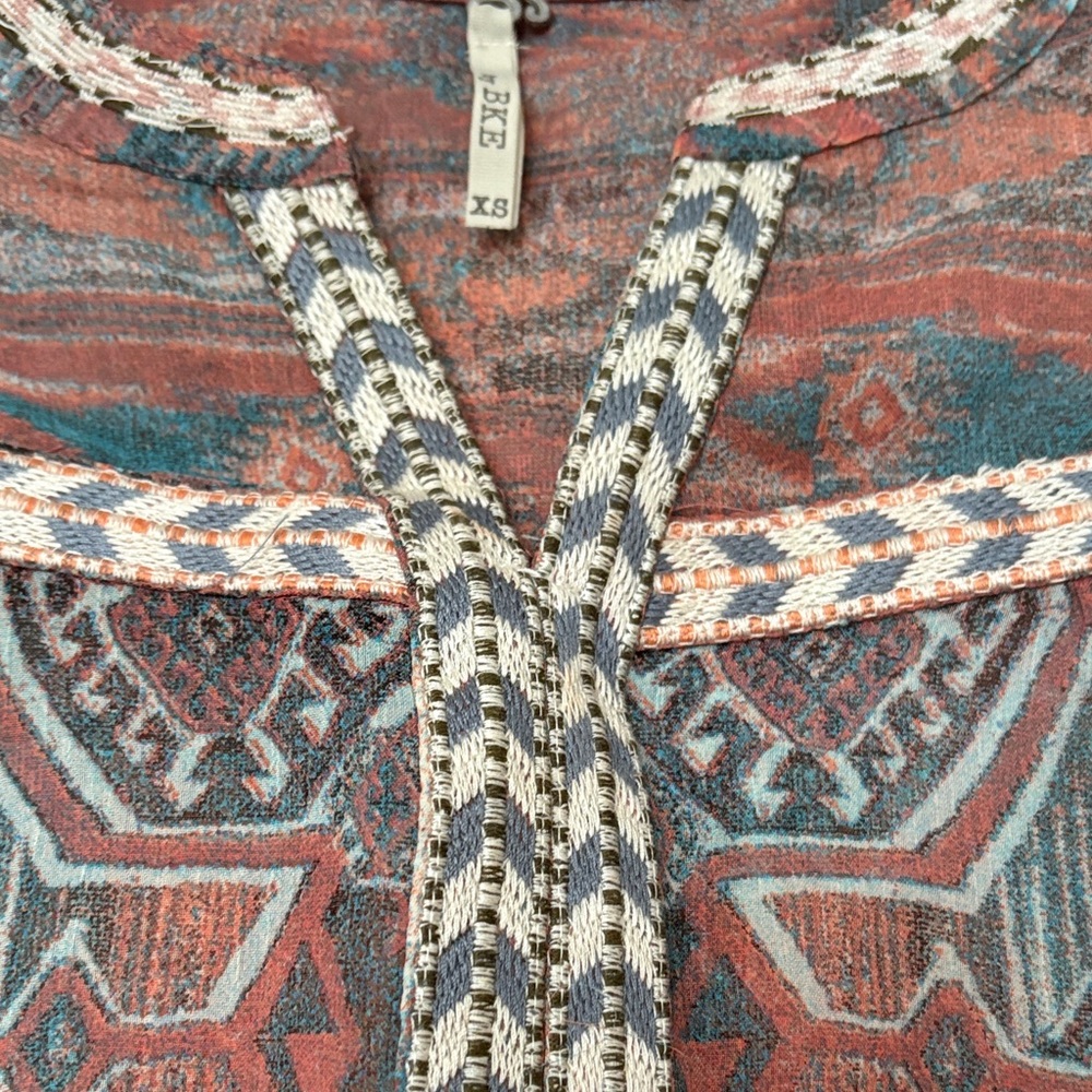 Bke Multicolor Patterned Blouse - image 3